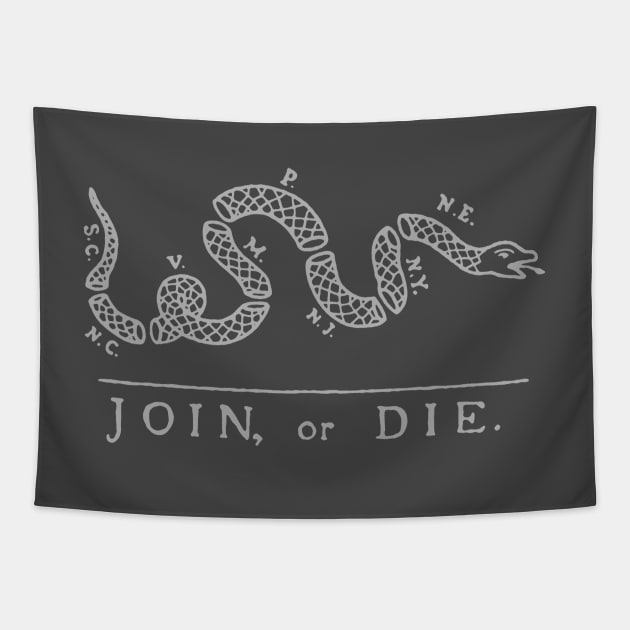 Join, or Die. Tapestry by Artizan