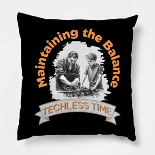 Techless Time TShirt Pillow