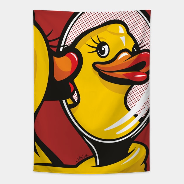 DuckFace Tapestry by Jamie Lee Art