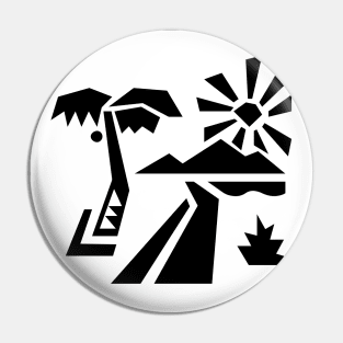 Geometric landscape Pin