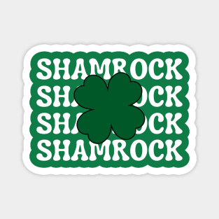 Shamrock Typography Magnet