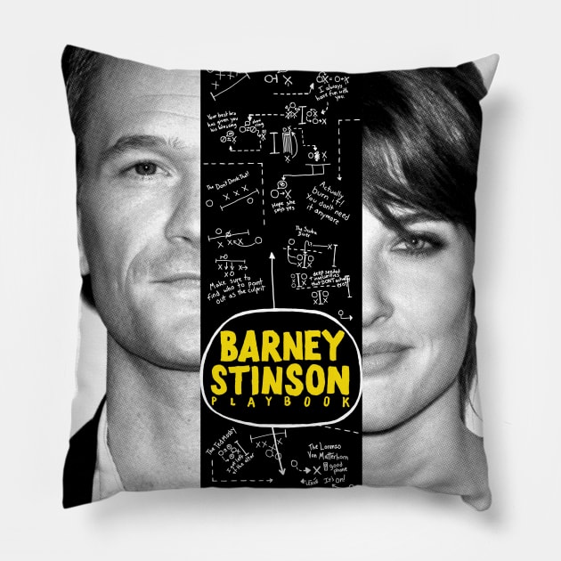 Barney Stinson Playbook Pillow by huckblade