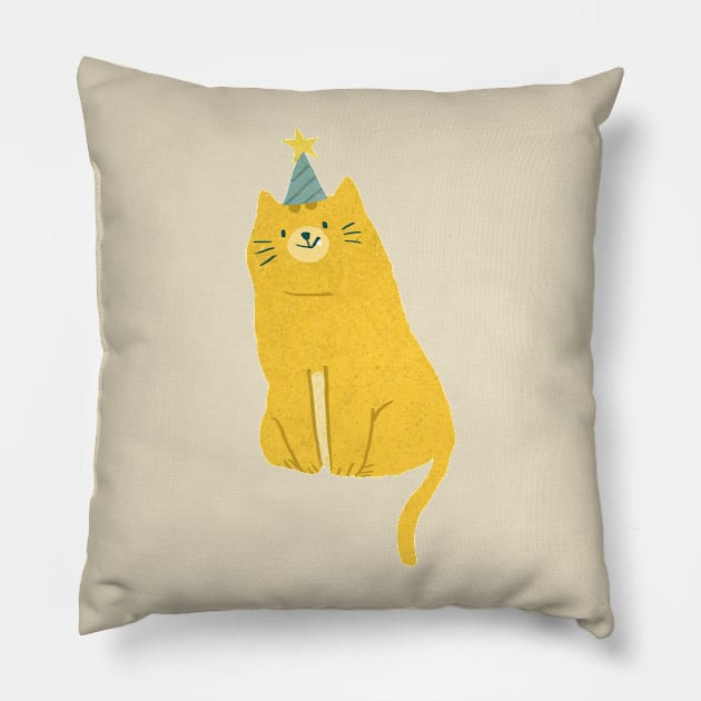 Cute Party Cat Pillow by My_Store