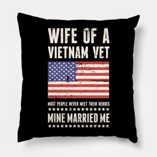 Wife Of A Vietnam Veteran Pillow