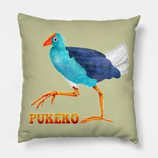 Pukeko New Zealand Bird Pillow