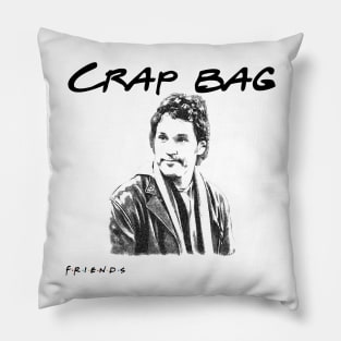 First name crap last name bag Pillow