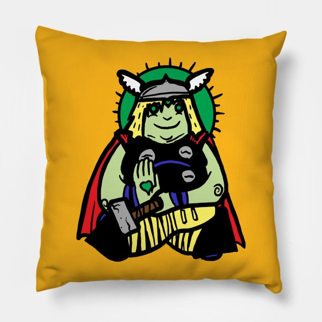 spirit animal: thor Pillow by jonah block