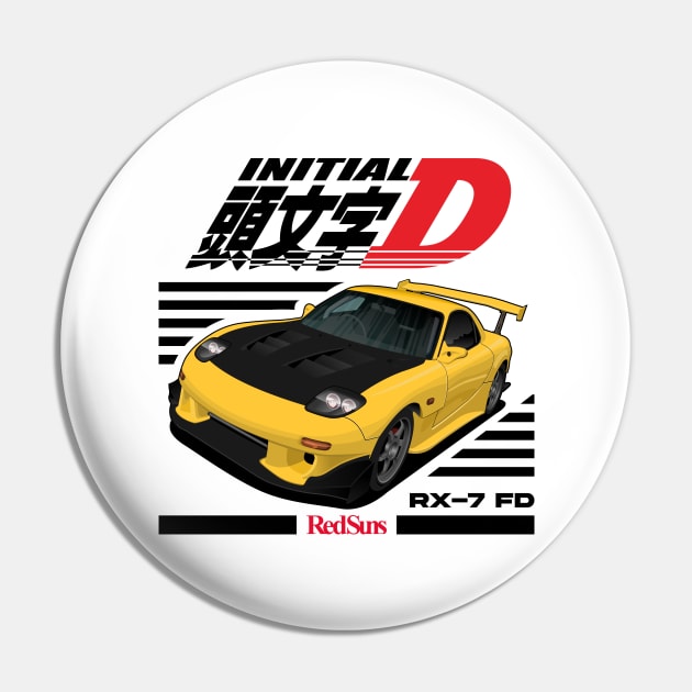 RX7 FD3S Initial D Pin by squealtires