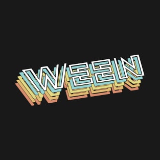 Ween Retro Typography Faded Style T-Shirt