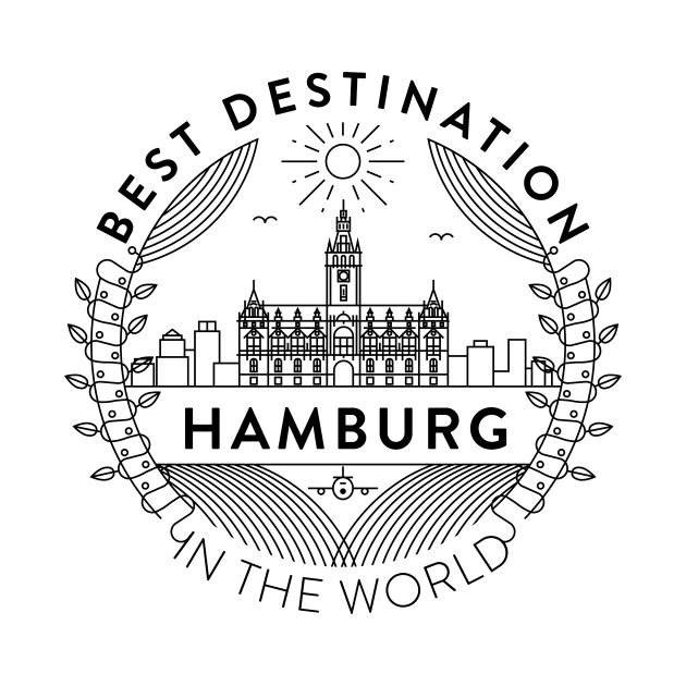 Hamburg Minimal Badge Design by kursatunsal