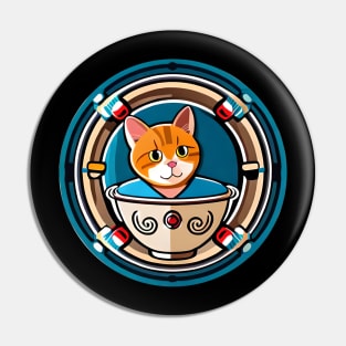 Cute Japanese Cat ramen Pin