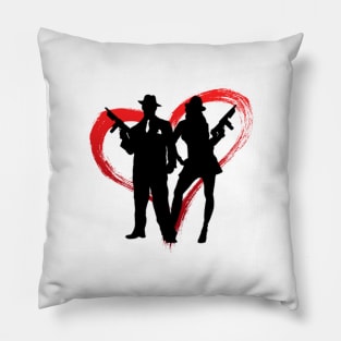 Bonnie and Clyde Pillow