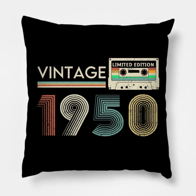 Vintage 1950 Limited Cassette Pillow by xylalevans