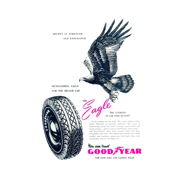 Vintage Goodyear tyre advert by Random Railways