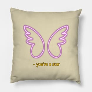 butterfly "you're a star" Pillow