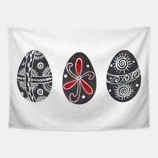 Pysanka Easter Eggs - Set of 3 Handpainted eggs Designs Tapestry