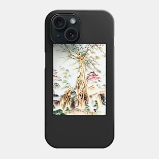 Temple complex in Cambodia, motif 2 Phone Case