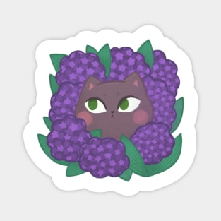 Kitty cat flowers Magnet