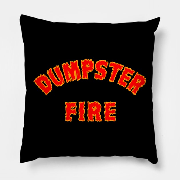 Dumpster Fire Pillow by Lyvershop