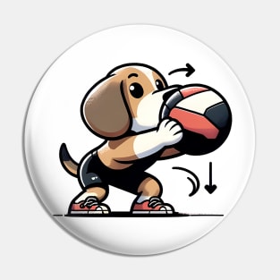 Medball Mastery: Beagle's CrossFit Challenge Pin