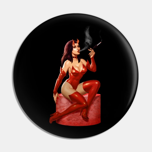 Red Devil Pin by Paul_Abrams