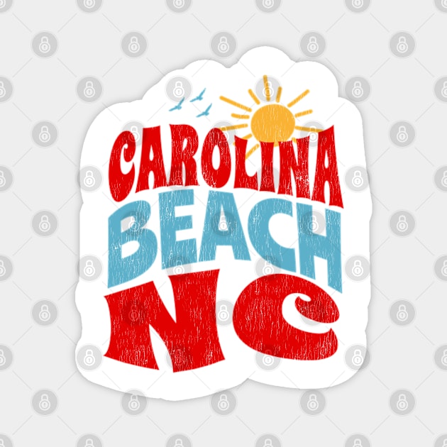 Carolina Beach, North Carolina Magnet by Contentarama