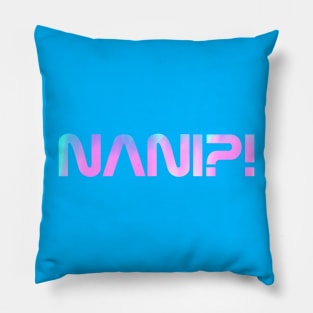 NANI?! Blue & Pink NASA Inspired Logo! Pillow