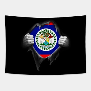 Belize Flag Belizean Roots DNA Pride Gift Tapestry