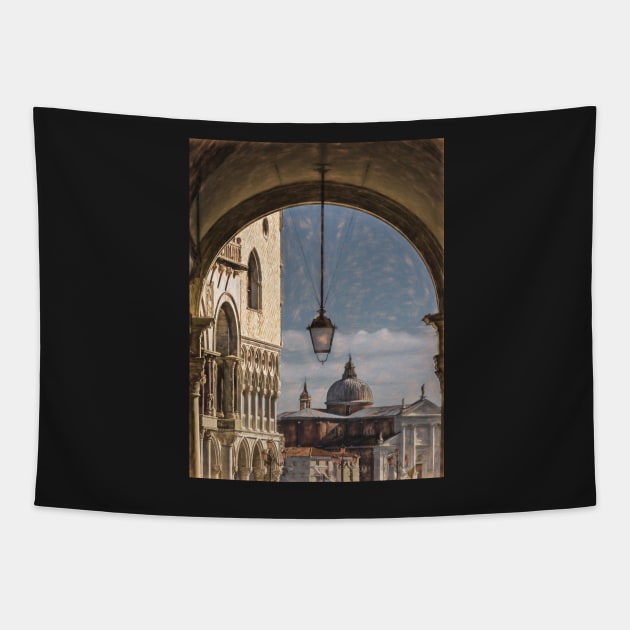 Through A Venetian Archway Tapestry by IanWL