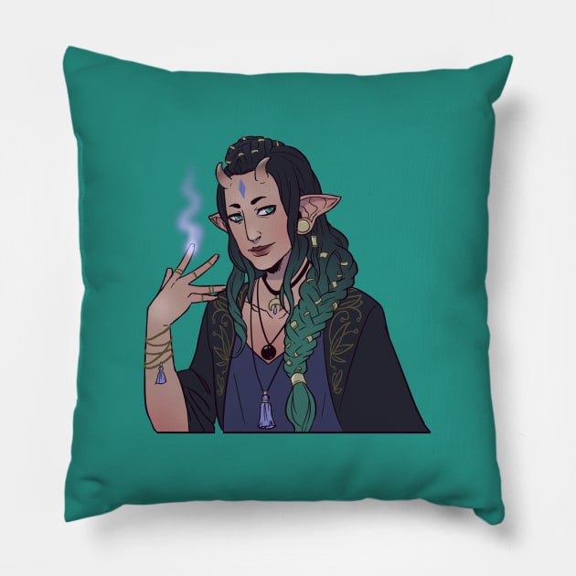 Fey Mage Pillow by Brenna-Ivy Art