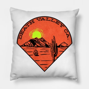 Death Valley California Mountains Cactus National Park Pillow