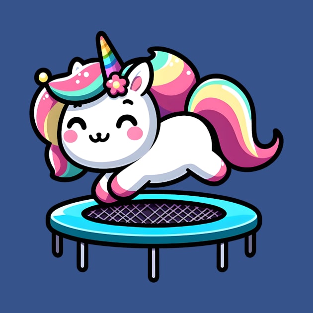 Trampoline Unicorn Olympics 🦄 - Bounce into Cuteness! by Pink & Pretty