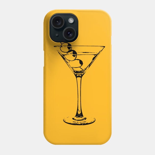 Martini Phone Case by DogfordStudios