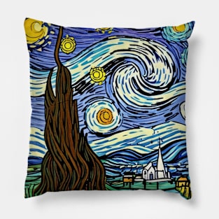 Starry Night Style Pillow