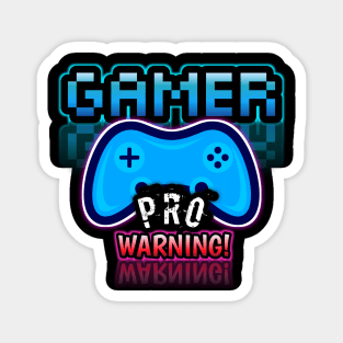 Gamer Pro Warning Magnet