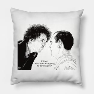 Bernard Black and the cleaner, Black Books, Grapes of Wrath. Pillow