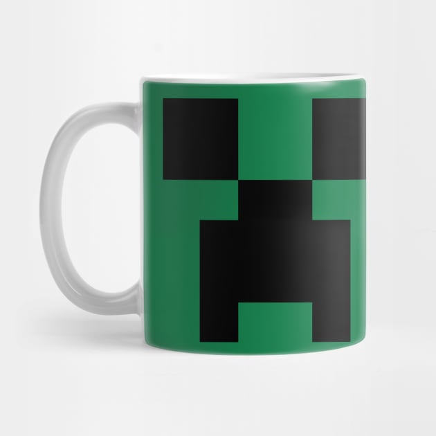 New Minecraft Creeper Face Ceramic Mug Coffee Cup