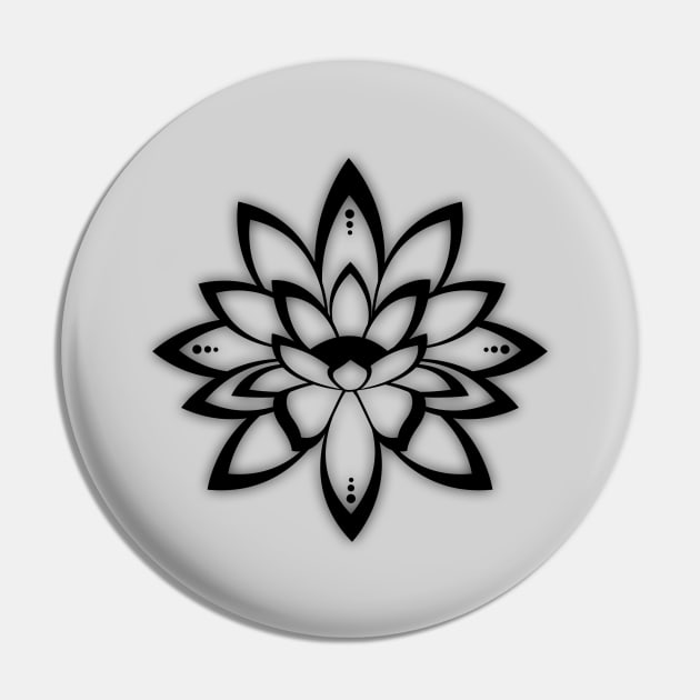 Lotus Flower Symbol Pin by MellowGroove