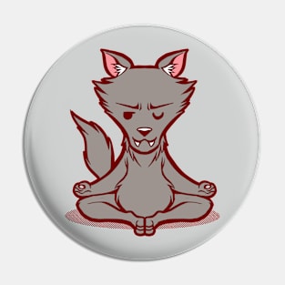 Wolf Animals Meditation Zen Buddhism Pin