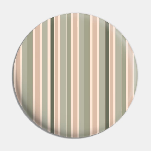 Color Block Stripes Beige and Green Pin by tramasdesign
