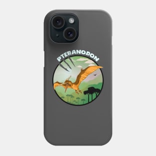 Pteranodon Prehistoric Design With Background Phone Case