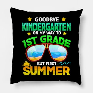 Kindergarten Way To 1st Grade Summer Graduation Pillow