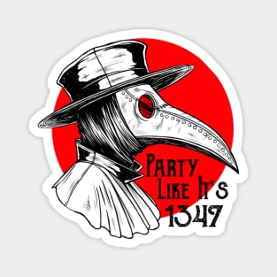 Plague doctor. Party like it's 1347. Magnet