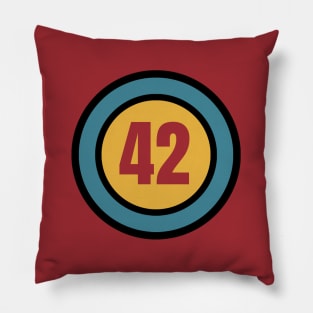 The Number 42 - forty two - forty second - 42nd Pillow