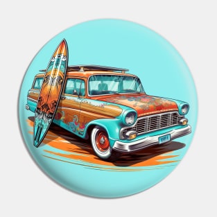 Woody Wagon Pin