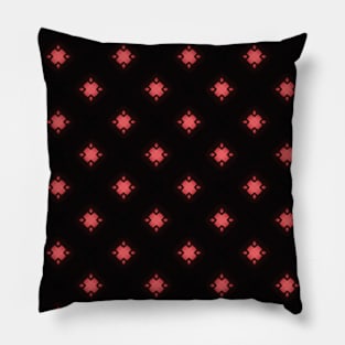 Red Diamond Pattern Pillow