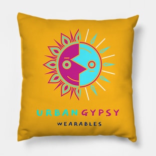 Urban Gypsy Wearables – Half Sun Moon Smiling Pillow