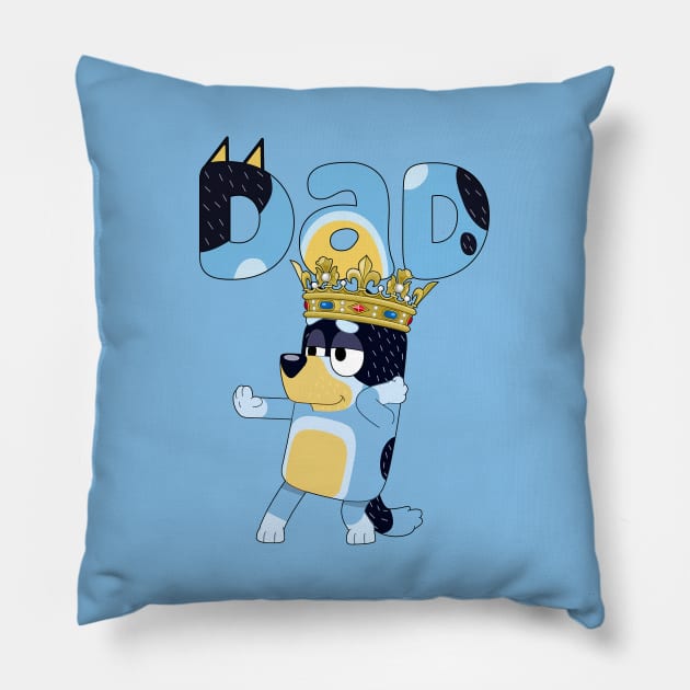 THE KING DAD Pillow by andiporen