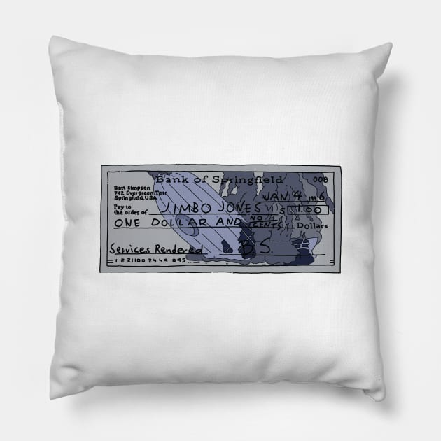 Jimbo Jones Check Pillow by TeeAguss