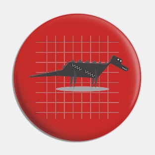 Geometry Crocodile Pin